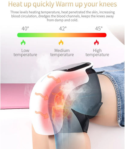 Knee Massager with Heat and Kneading for Pain Relief Rechargeable LED Display