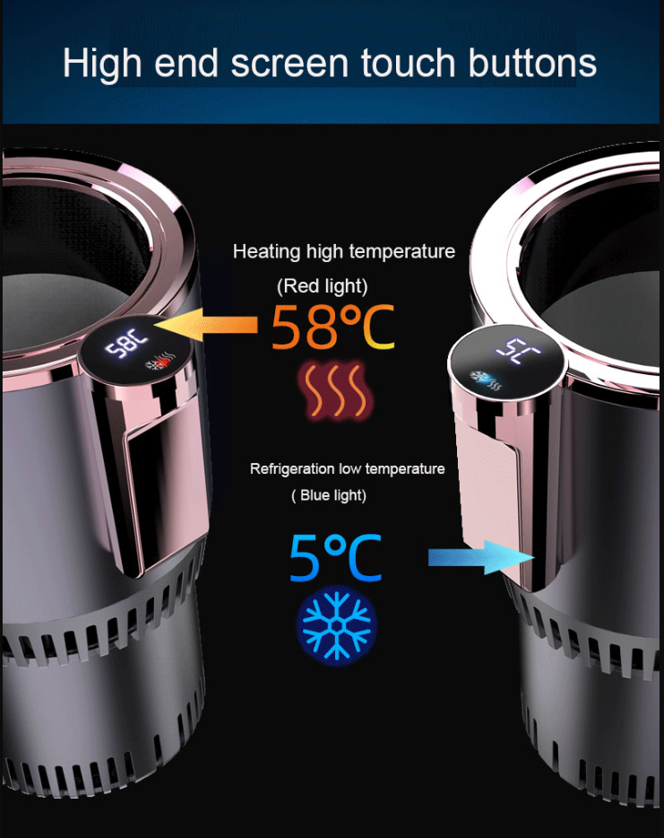 Car mounted cold and hot cup