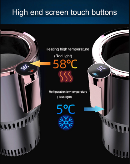Car mounted cold and hot cup